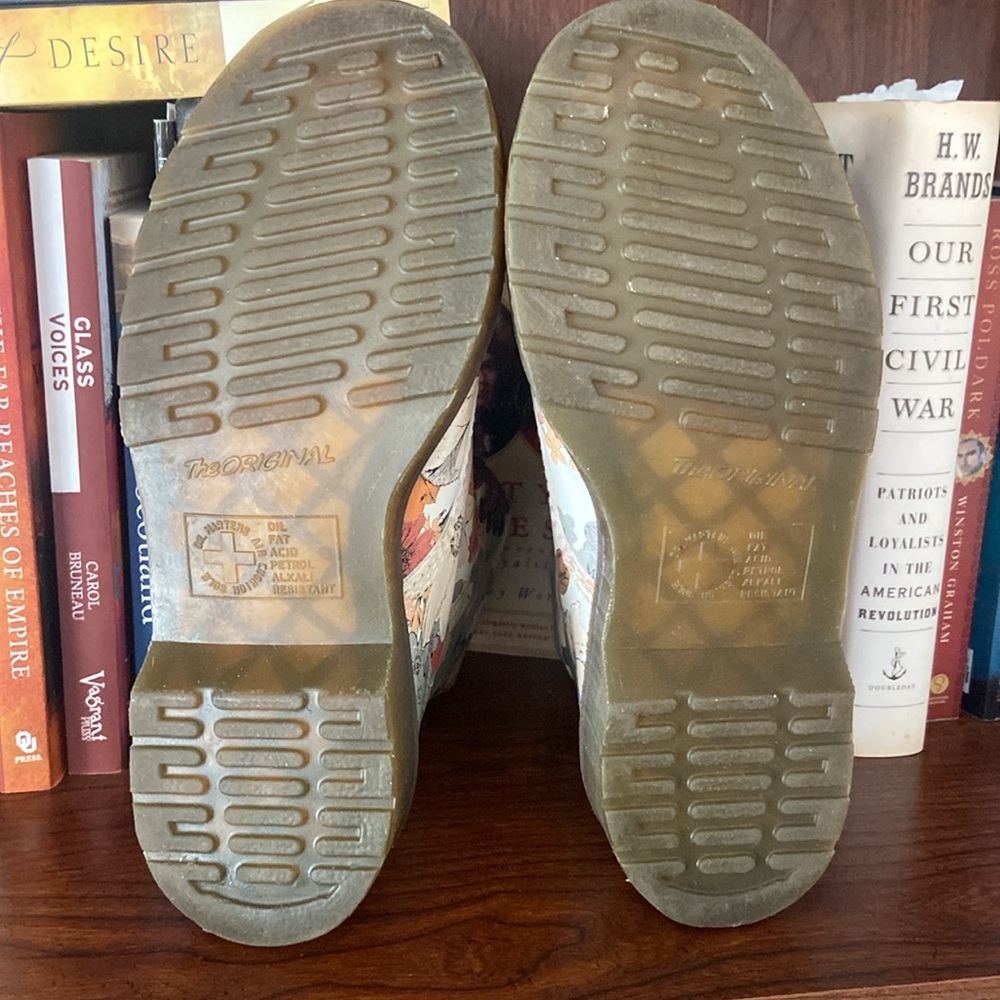 RARE! Dr. Martens 1460 Pascal Boot Floral Sand Sable Botanic Leather W Size 7 - Picture 13 of 15